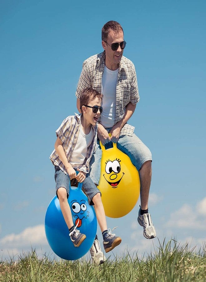 Glaceon Rubber Hopper Ball Bouncy Ball with Handles, Bounce Ball, Jumping Balls for Kids, Adults, Pump Included (Multi Color, M) Standard Size - Image 5